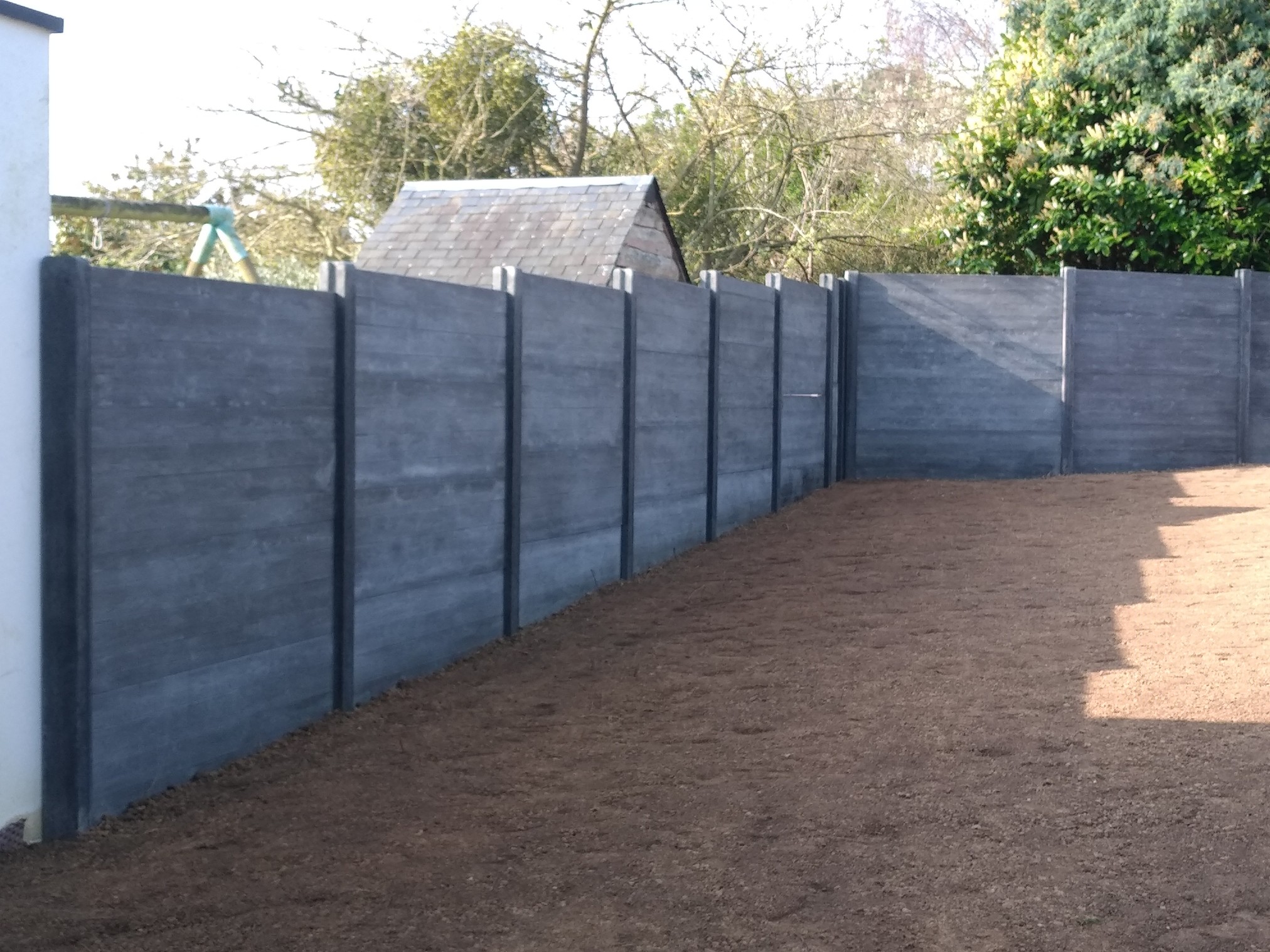 Cloture Beton Imitation Bois Point Pnull